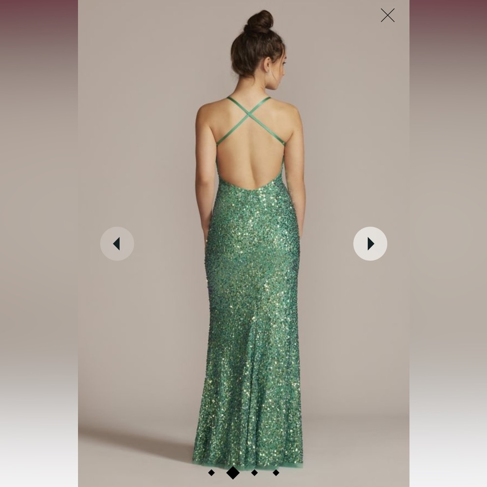 David’s Bridal Prom Sheath Dress - Picture 3 of 10